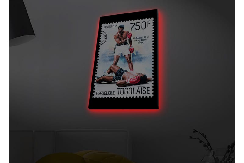 Veggdekorasjon LED-belysning Canvas Bilde - Interiør - Maleri & posters - Lerretsbilder