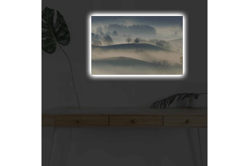 Veggdekorasjon LED-belysning Canvas Bilde - Interiør - Maleri & posters - Lerretsbilder