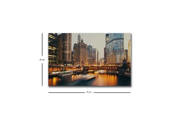 Veggdekorasjon LED-belysning Canvas Bilde - Interiør - Maleri & posters - Lerretsbilder