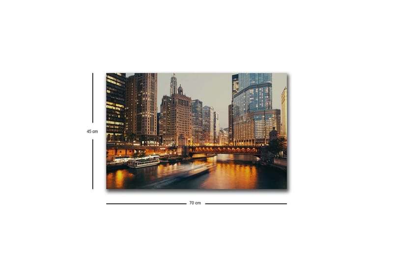 Veggdekorasjon LED-belysning Canvas Bilde - Interiør - Maleri & posters - Lerretsbilder