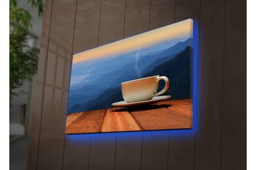 Veggdekorasjon LED-belysning Canvas Bilde - Interiør - Maleri & posters - Lerretsbilder