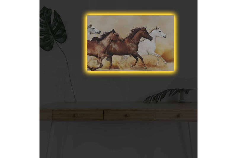 Veggdekorasjon LED-belysning Canvas Bilde - Interiør - Maleri & posters - Lerretsbilder