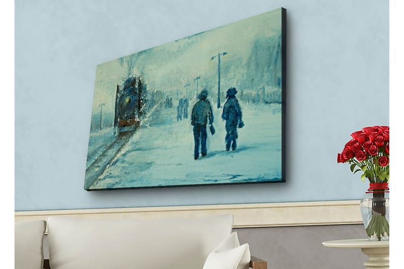 Veggdekorasjon LED-belysning Canvas Bilde - Interiør - Maleri & posters - Lerretsbilder