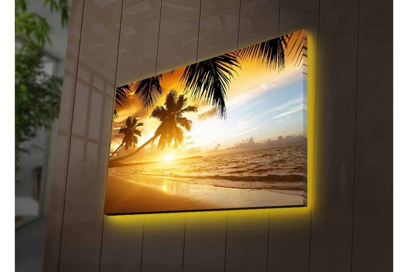 Veggdekorasjon LED-belysning Canvas Bilde - Interiør - Maleri & posters - Lerretsbilder