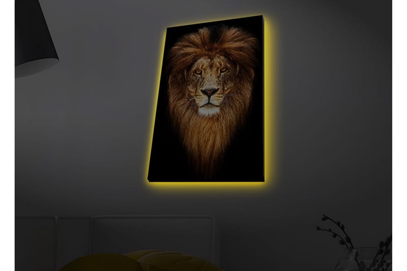 Veggdekorasjon LED-belysning Canvas Bilde - Interiør - Maleri & posters - Lerretsbilder