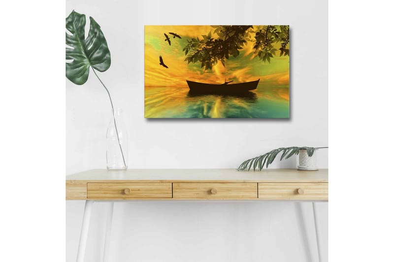 Veggdekorasjon LED-belysning Canvas Bilde - Interiør - Maleri & posters - Lerretsbilder