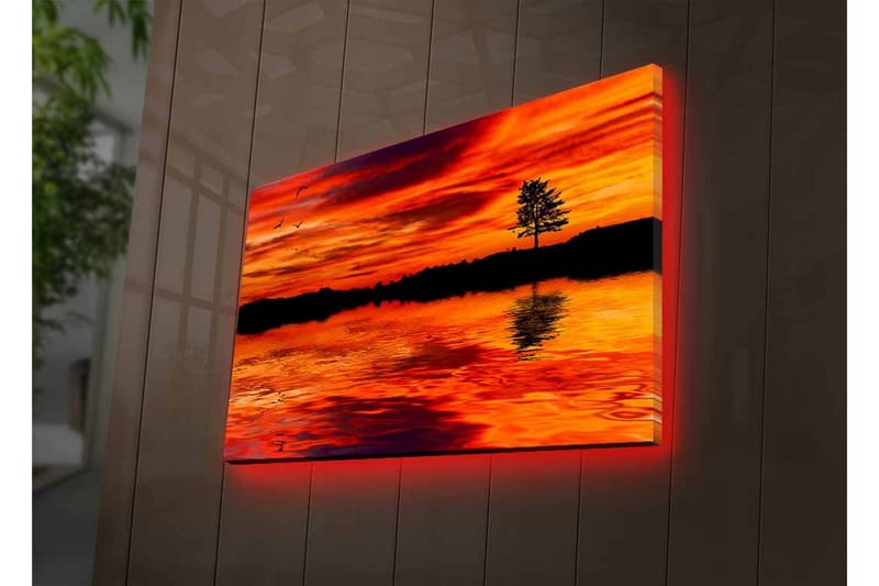 Veggdekorasjon LED-belysning Canvas Bilde - Interiør - Maleri & posters - Lerretsbilder