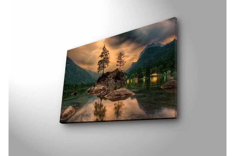 Veggdekorasjon LED-belysning Canvas Bilde - Interiør - Maleri & posters - Lerretsbilder