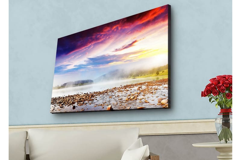 Veggdekorasjon LED-belysning Canvas Bilde - Interiør - Maleri & posters - Lerretsbilder