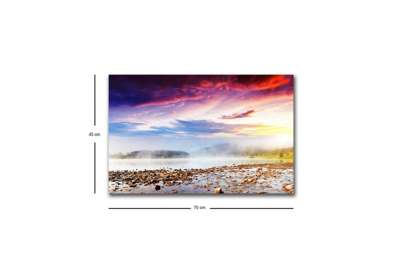 Veggdekorasjon LED-belysning Canvas Bilde - Interiør - Maleri & posters - Lerretsbilder
