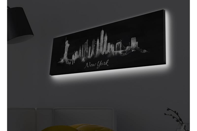 Veggdekorasjon LED-belysning Canvas Bilde - Interiør - Maleri & posters - Lerretsbilder