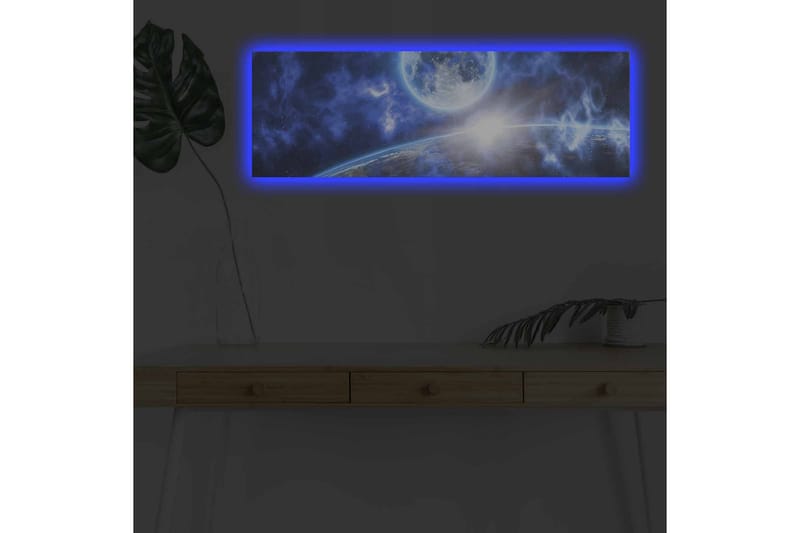 Veggdekorasjon LED-belysning Canvas Bilde - Interiør - Maleri & posters - Lerretsbilder