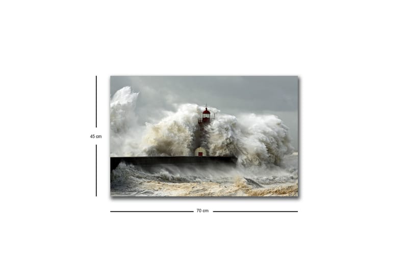 Veggdekorasjon LED-belysning Canvas Bilde - Interiør - Maleri & posters - Lerretsbilder