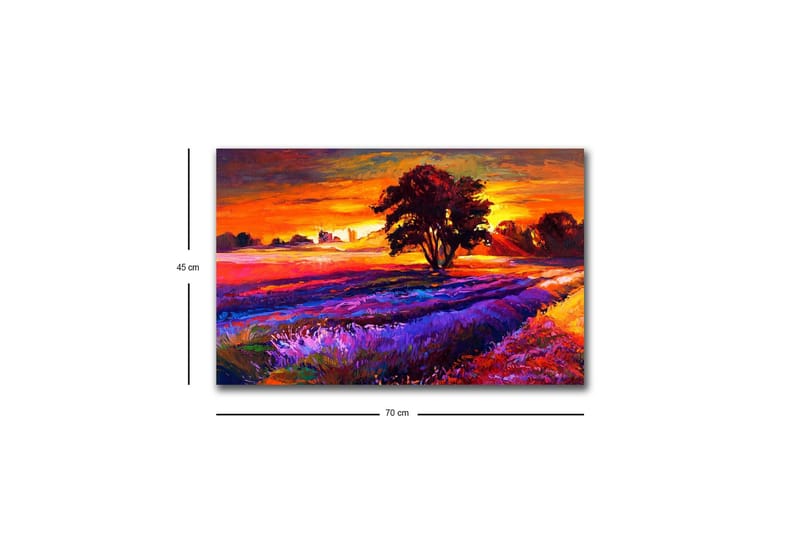 Veggdekorasjon LED-belysning Canvas Bilde - Interiør - Maleri & posters - Lerretsbilder