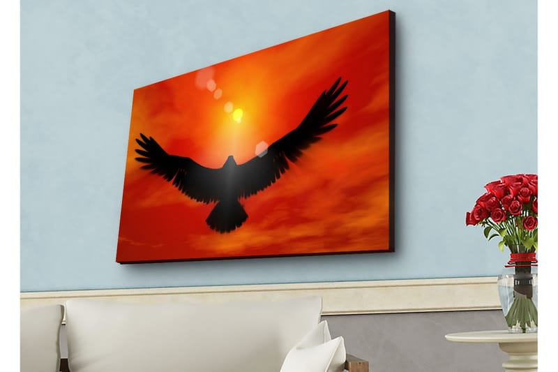 Veggdekorasjon LED-belysning Canvas Bilde - Interiør - Maleri & posters - Lerretsbilder