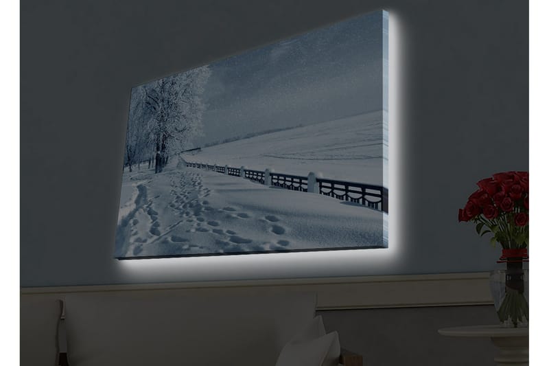 Veggdekorasjon LED-belysning Canvas Bilde - Interiør - Maleri & posters - Lerretsbilder