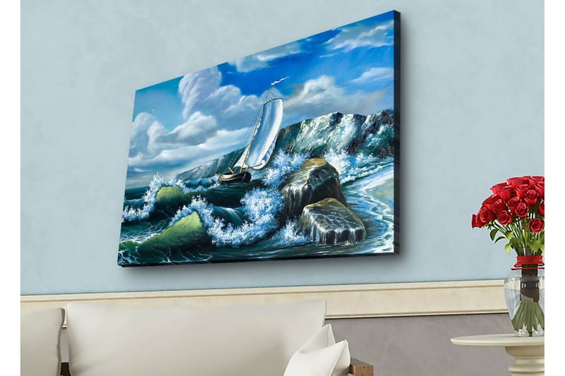 Veggdekorasjon LED-belysning Canvas Bilde - Interiør - Maleri & posters - Lerretsbilder