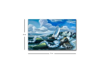 Veggdekorasjon LED-belysning Canvas Bilde - Interiør - Maleri & posters - Lerretsbilder