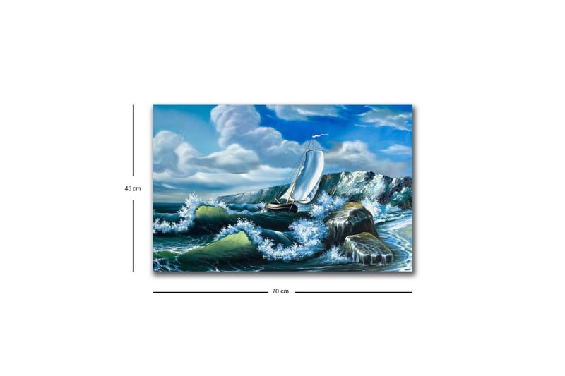 Veggdekorasjon LED-belysning Canvas Bilde - Interiør - Maleri & posters - Lerretsbilder