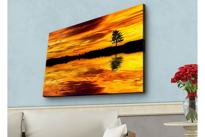 Veggdekorasjon LED-belysning Canvas Bilde - Interiør - Maleri & posters - Lerretsbilder