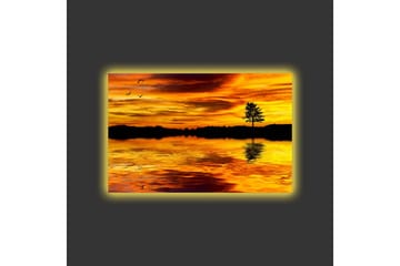 Veggdekorasjon LED-belysning Canvas Bilde - Interiør - Maleri & posters - Lerretsbilder