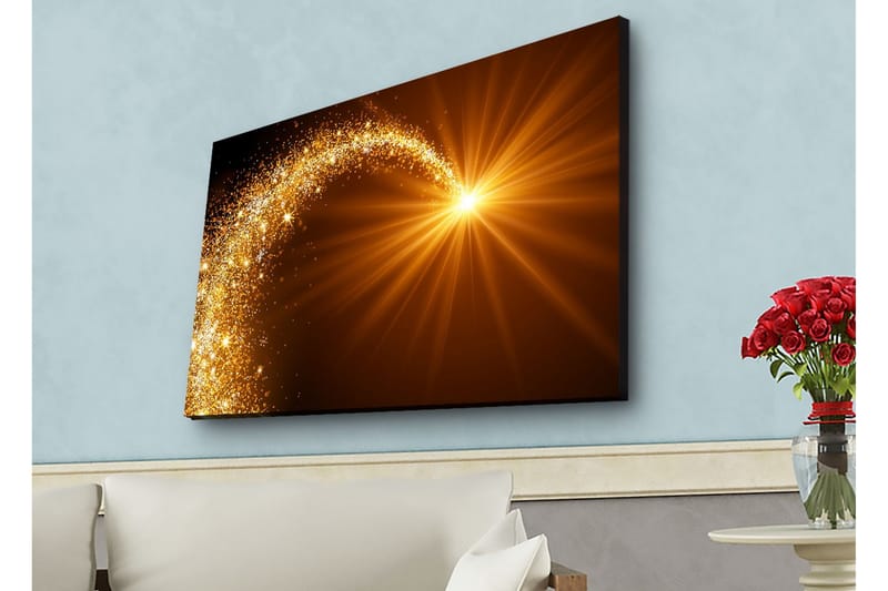 Veggdekorasjon LED-belysning Canvas Bilde - Interiør - Maleri & posters - Lerretsbilder