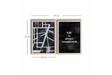 Veggdekorasjon MDF Bilde 2-delt - Interiør - Maleri & posters - Lerretsbilder