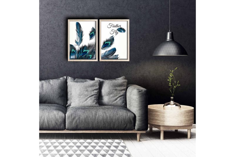 Veggdekorasjon MDF Bilde 2-delt - Interiør - Maleri & posters - Lerretsbilder