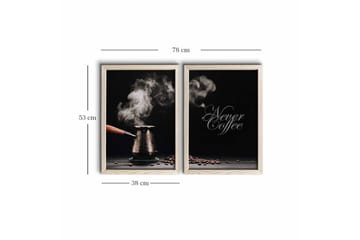Veggdekorasjon MDF Bilde 2-delt - Interiør - Maleri & posters - Lerretsbilder