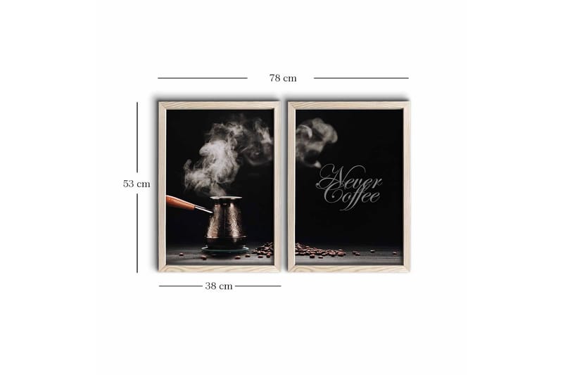Veggdekorasjon MDF Bilde 2-delt - Interiør - Maleri & posters - Lerretsbilder