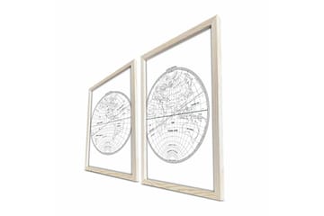 Veggdekorasjon MDF Bilde 2-delt - Interiør - Maleri & posters - Lerretsbilder