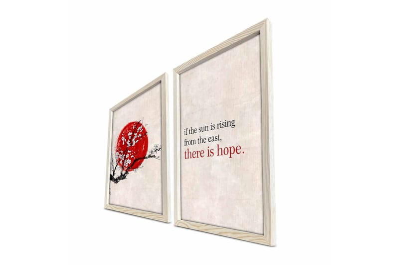 Veggdekorasjon MDF Bilde 2-delt - Interiør - Maleri & posters - Lerretsbilder