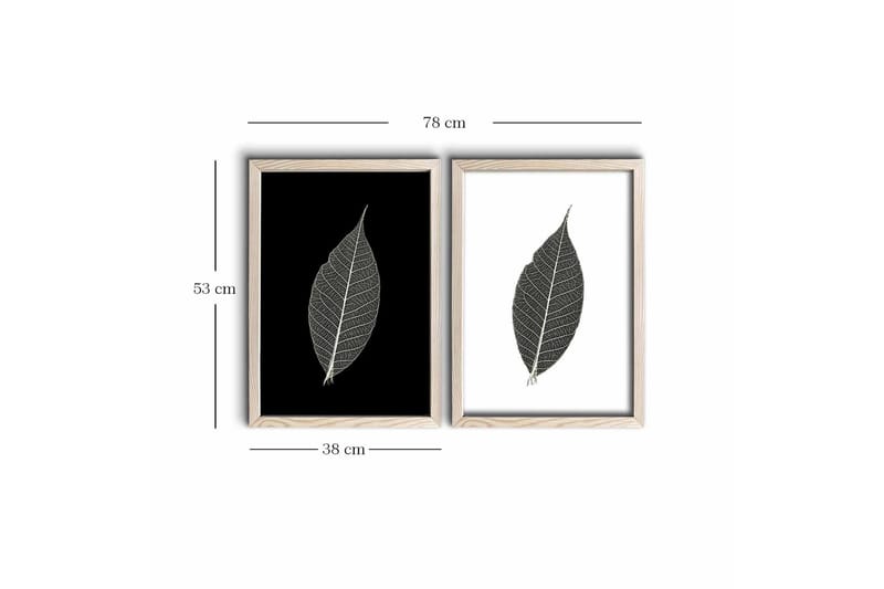 Veggdekorasjon MDF Bilde 2-delt - Interiør - Maleri & posters - Lerretsbilder