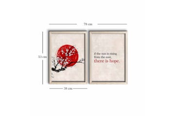 Veggdekorasjon MDF Bilde 2-delt - Interiør - Maleri & posters - Lerretsbilder