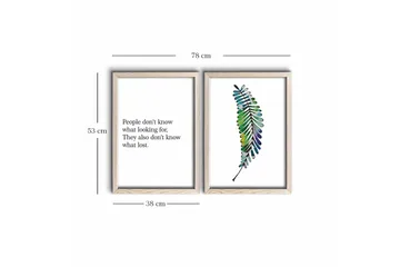 Veggdekorasjon MDF Bilde 2-delt - Interiør - Maleri & posters - Lerretsbilder