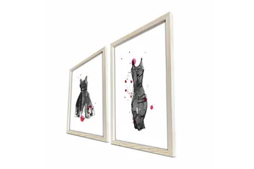 Veggdekorasjon MDF Bilde 2-delt - Interiør - Maleri & posters - Lerretsbilder