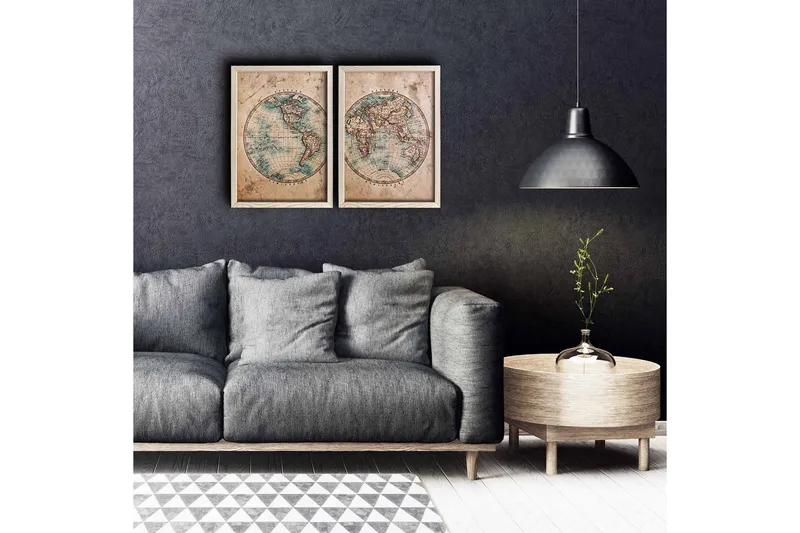 Veggdekorasjon MDF Bilde 2-delt