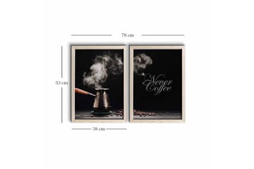 Veggdekorasjon MDF Bilde 2-delt - Interiør - Maleri & posters - Lerretsbilder