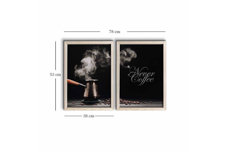 Veggdekorasjon MDF Bilde 2-delt - Interiør - Maleri & posters - Lerretsbilder