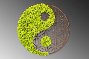 Yin Yang Canvasbilde - 44x44 cm - Interiør - Maleri & posters - Lerretsbilder