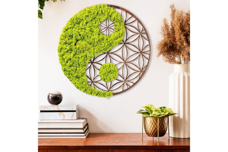 Yin Yang Canvasbilde - 44x44 cm - Interiør - Maleri & posters - Lerretsbilder
