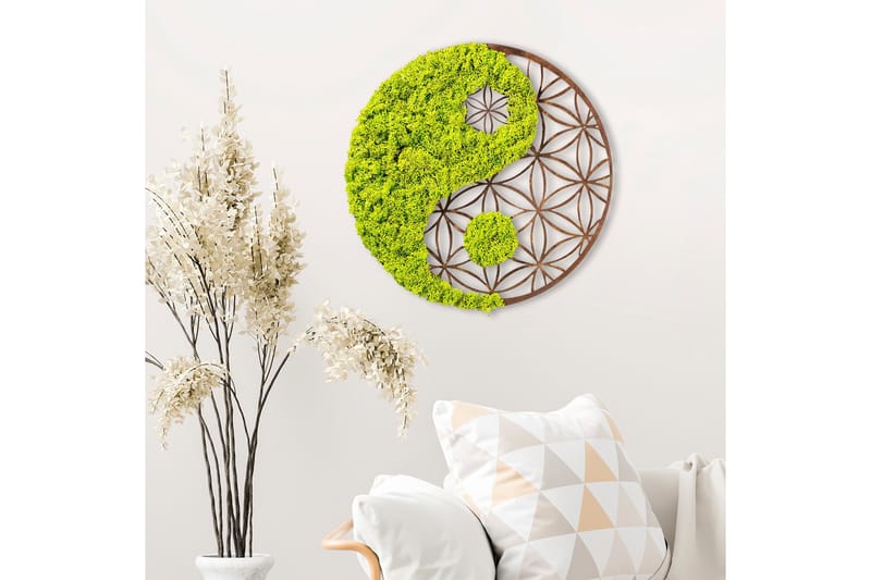 Yin Yang Canvasbilde - 44x44 cm - Interiør - Maleri & posters - Lerretsbilder