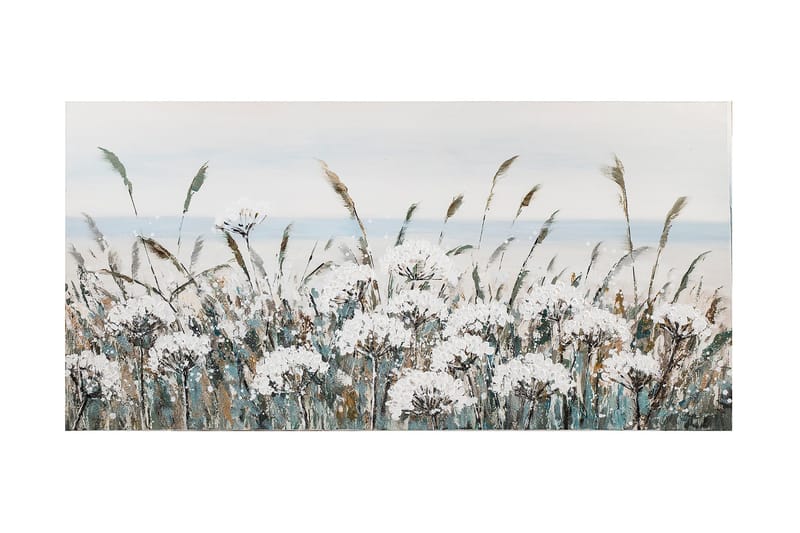 Oljemaleri Hvite Engblomster