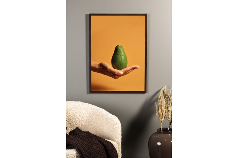 Poster Avocado 21x30 cm - Oransje/Grønn - Posters