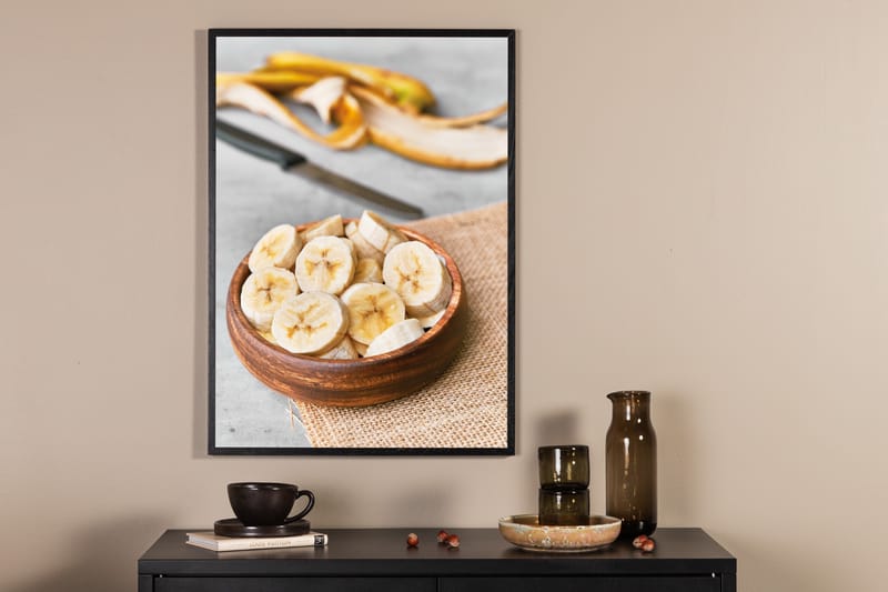 Poster Banana 70x100 cm - Gul - Posters