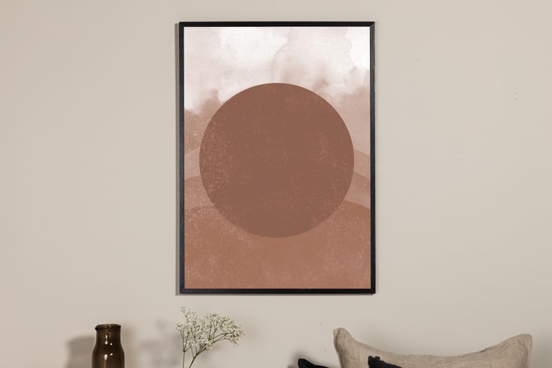 Poster Soft shades 21x30 cm - Brun - Posters
