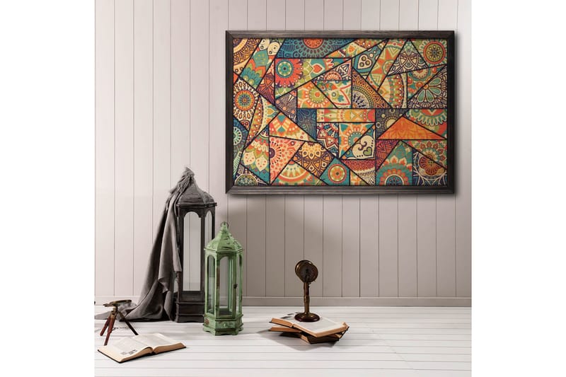 Colourful Mosaic Abstract/Colourful Flerfarget - 70x50 cm - Posters - Abstrakt poster