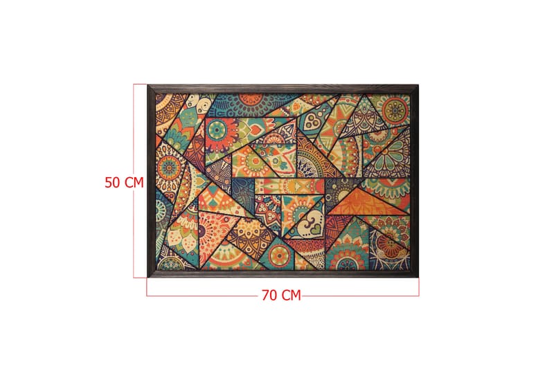 Colourful Mosaic Abstract/Colourful Flerfarget - 70x50 cm - Posters - Abstrakt poster