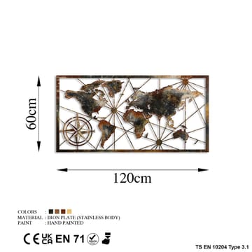 Decorative Metal Wall Accessory Wallxpert - Interiør - Maleri & posters - Posters