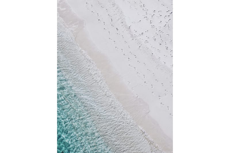 Pastel Blue Shore Foto Blå - Posters